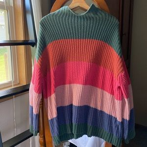 thick striped sweater